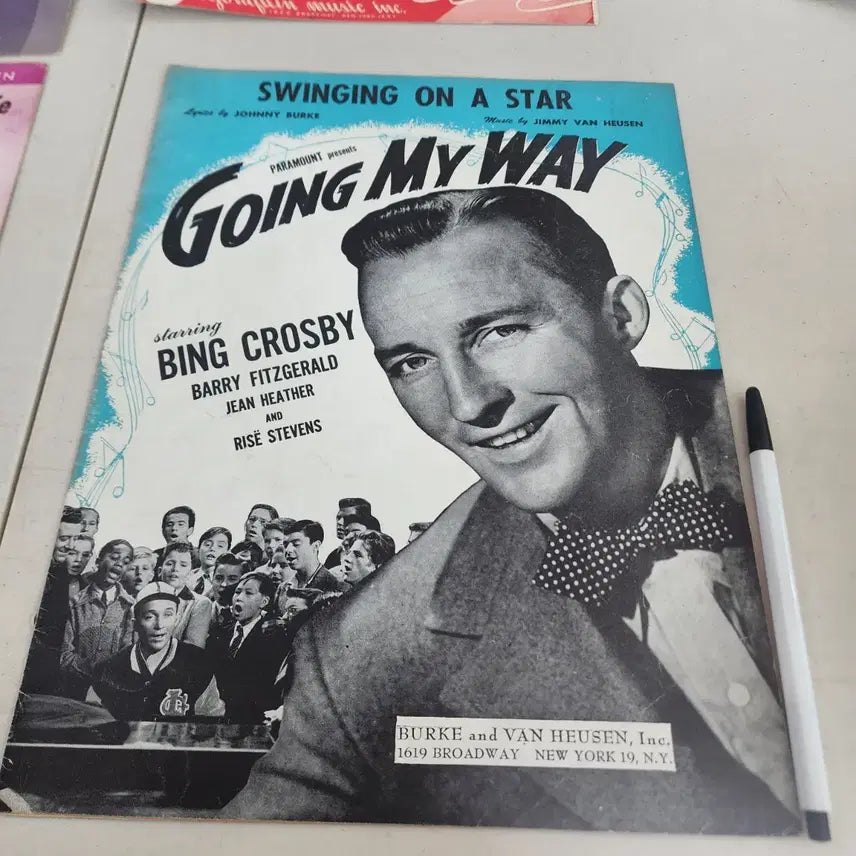[BUNJANG] USA Vintage Sheet Music Set / USA 옛날 악보 4장