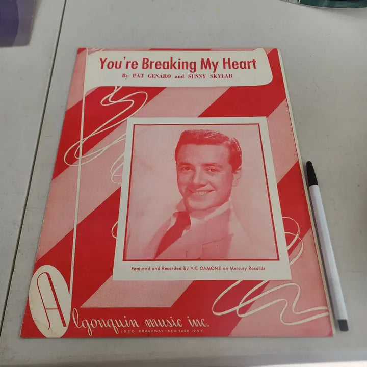 [BUNJANG] USA Vintage Sheet Music Set / USA 옛날 악보 4장