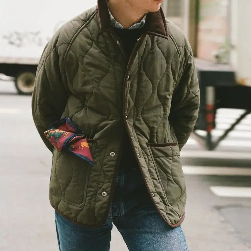 [BUNJANG] Drakes Quilted Chore Jacket / (최종)드레익스(DRAKES) 퀄팅초어자켓 44판매합니다