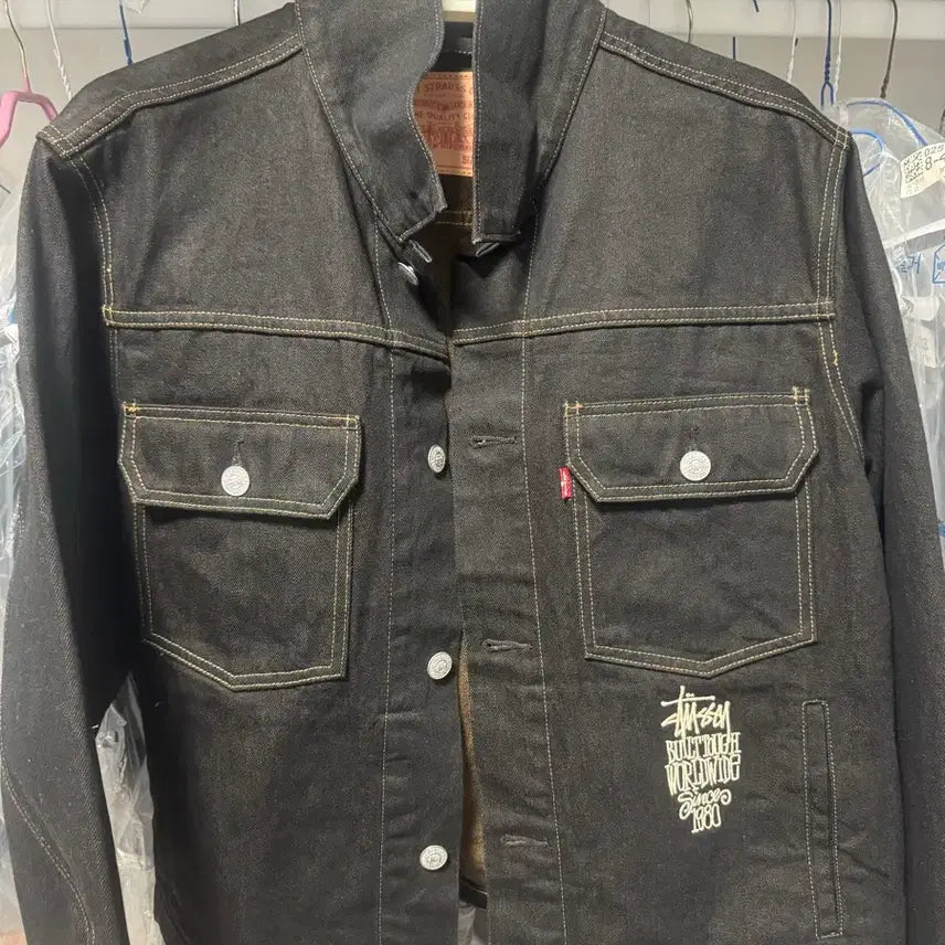 [BUNJANG] Stussy Levi's Crispy Rinse Trucker Jacket - XL / 스투시 리바이스 크리스피 린스 트러커자켓 새삥과같아요 팔아요