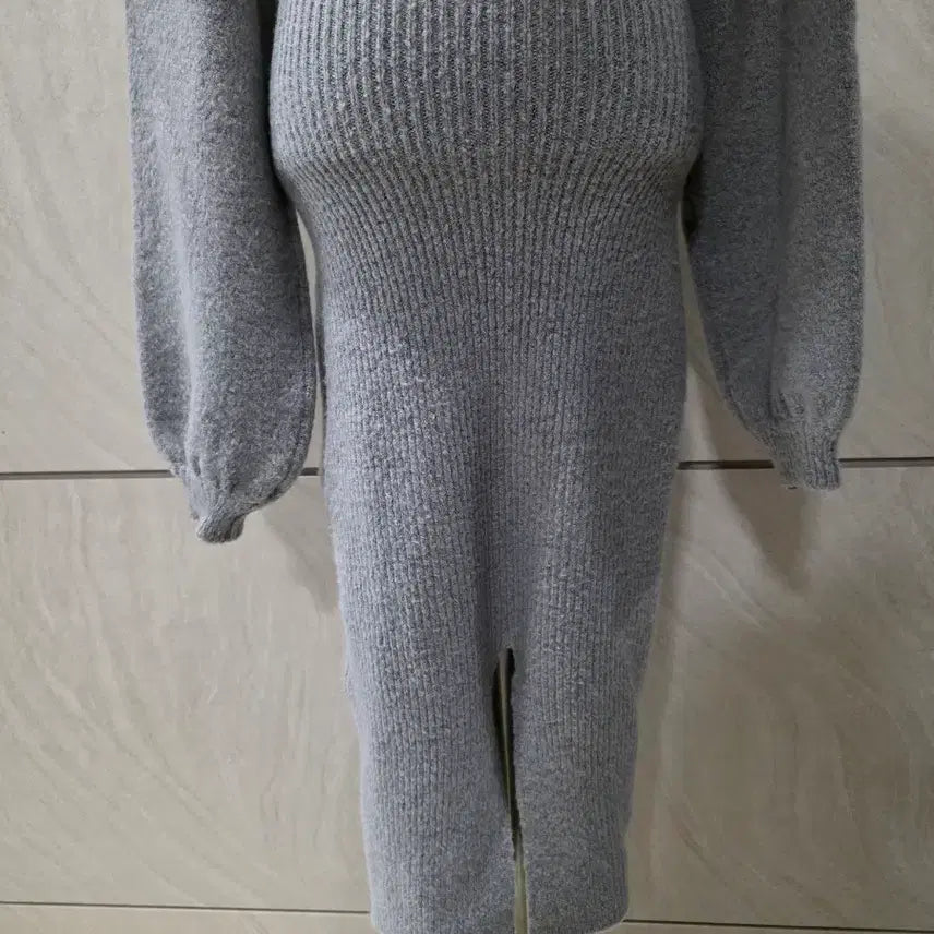 [BUNJANG] Hoodie Knit Dress (Size 55-77) / 여리여리 몸매라인 살아나는 후드 니트 원피스 (55~77)