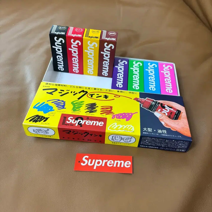 [BUNJANG] Supreme Magic Ink Marker Set / 슈프림 매직 잉크 마커 세트 인테리어 소품