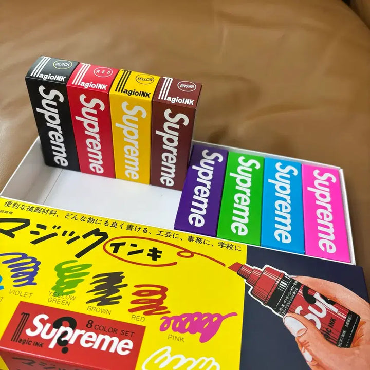 [BUNJANG] Supreme Magic Ink Marker Set / 슈프림 매직 잉크 마커 세트 인테리어 소품