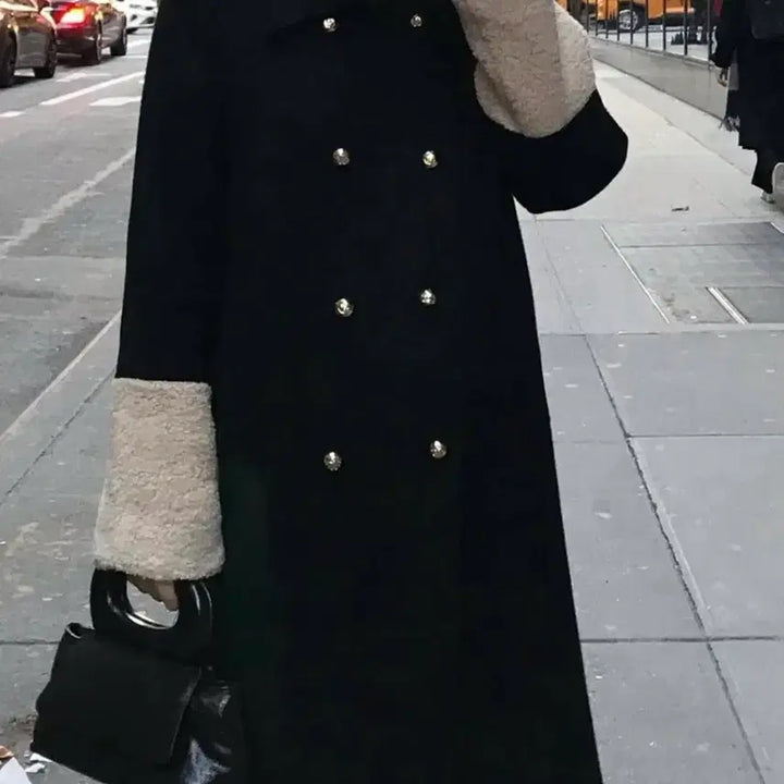 [BUNJANG] Blumin Saint Black S Musang Coat / 블루민 세인트 무스탕 코트 블랙 S