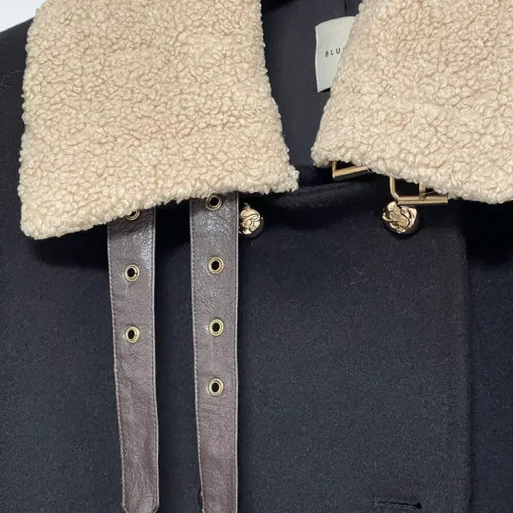 [BUNJANG] Blumin Saint Black S Musang Coat / 블루민 세인트 무스탕 코트 블랙 S