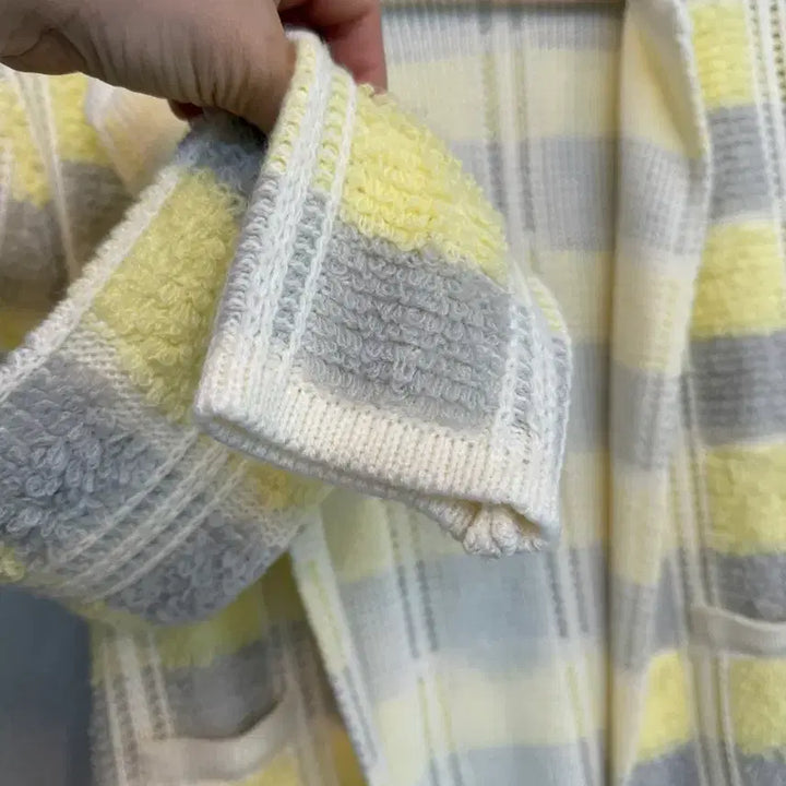 [BUNJANG] Opening 449 Striped Knit Cardigan / 오프닝 449 스트라이프 니트 가디건