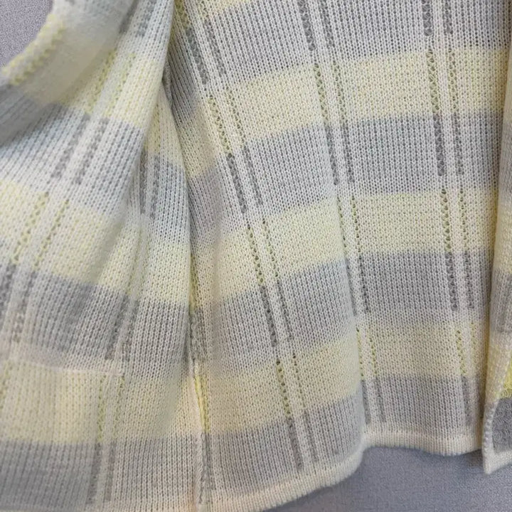 [BUNJANG] Opening 449 Striped Knit Cardigan / 오프닝 449 스트라이프 니트 가디건