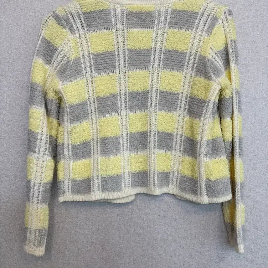 [BUNJANG] Opening 449 Striped Knit Cardigan / 오프닝 449 스트라이프 니트 가디건