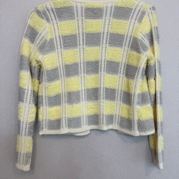[BUNJANG] Opening 449 Striped Knit Cardigan / 오프닝 449 스트라이프 니트 가디건