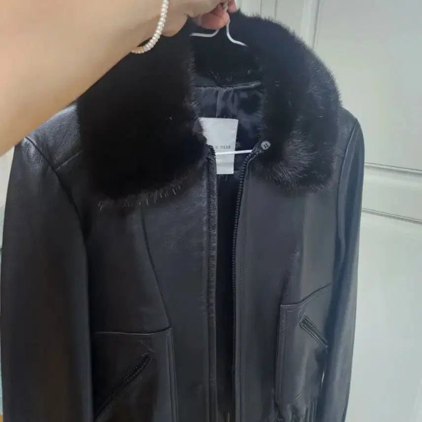 [BUNJANG] Andy & Adep Real Mink Fur Leather Jacket / 앤디애뎁 리얼 밍크 양가죽 재킷