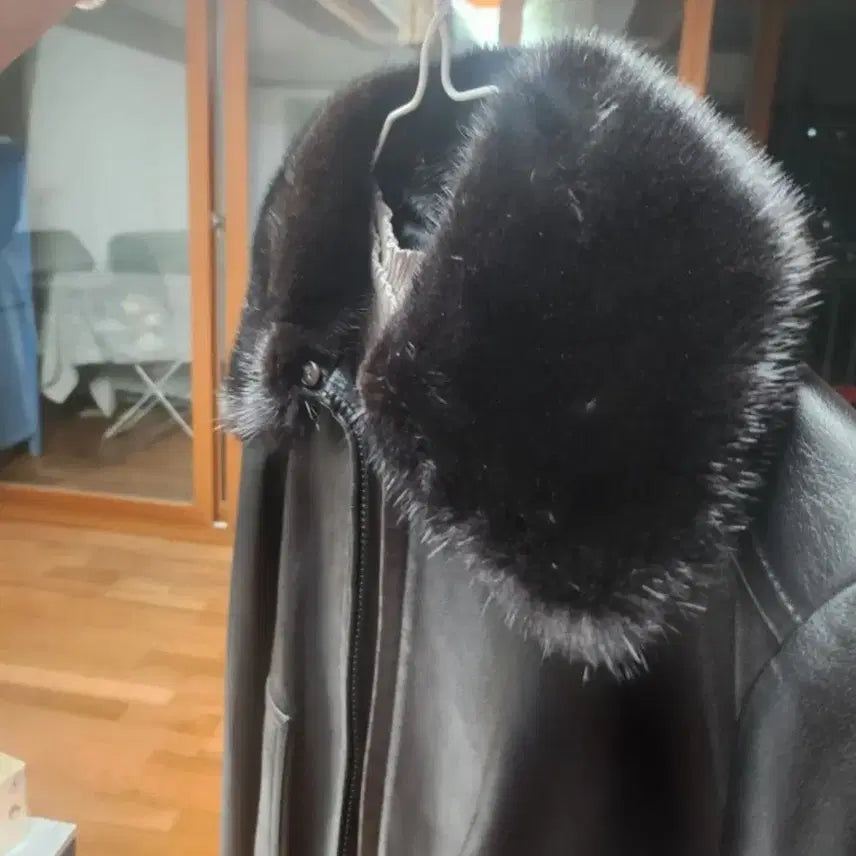 [BUNJANG] Andy & Adep Real Mink Fur Leather Jacket / 앤디애뎁 리얼 밍크 양가죽 재킷