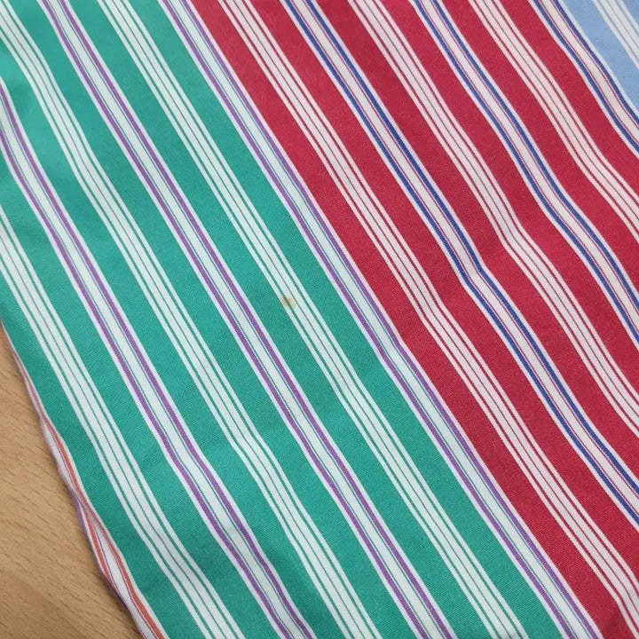 [BUNJANG] Polo Rainbow Striped Shirt (Men's 95) / ㅡ폴로 봄가을 레인보우 남방 남95 ㅡ0209
