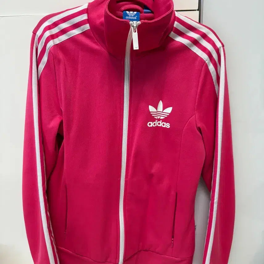 [BUNJANG] Adidas Pink Track Top 95 Size / 아디다스 3선 핑크색 트랙탑 95사이즈