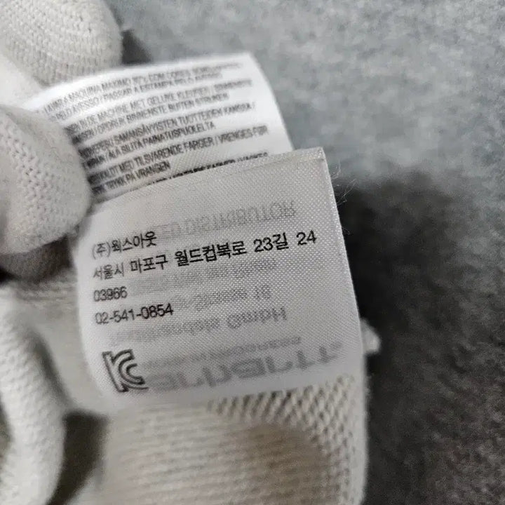 [BUNJANG] Carhartt Gray Logo Hoodie / 칼하트 회색 로고 후드티