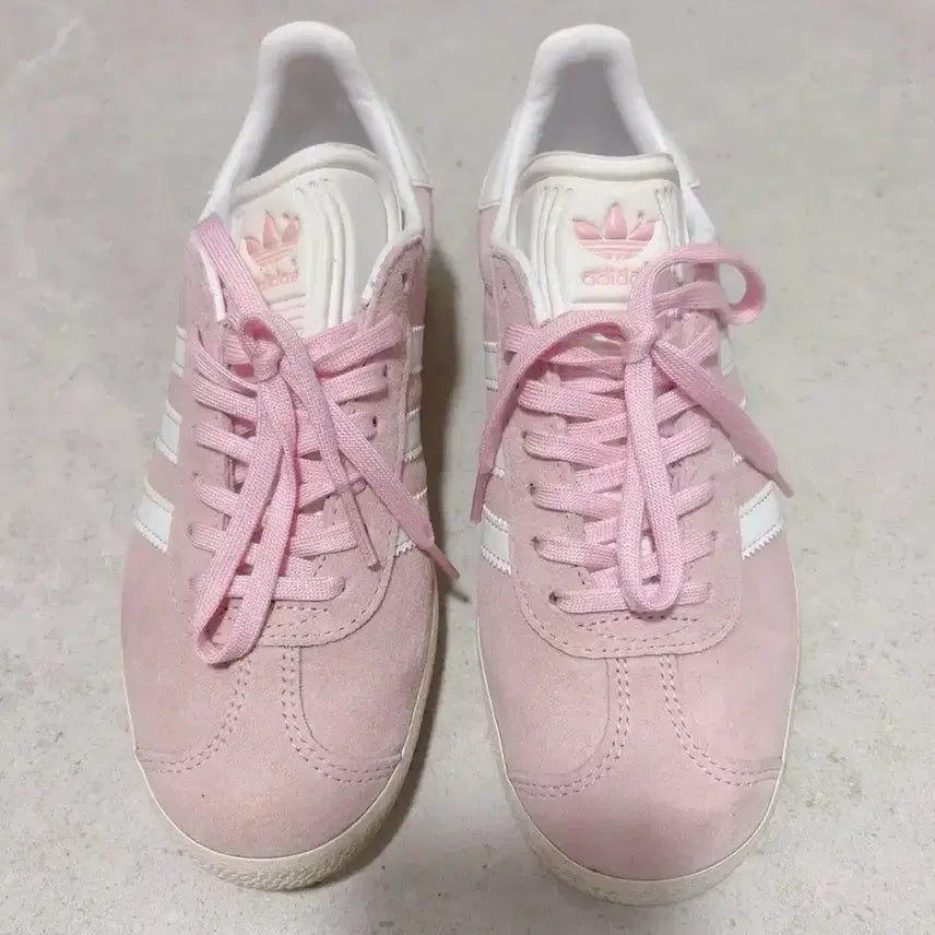 [BUNJANG] Adidas Gazelle BY9352 Suede Pink Shoes / 아디다스 가젤 BY9352 스웨이드 핑크 220