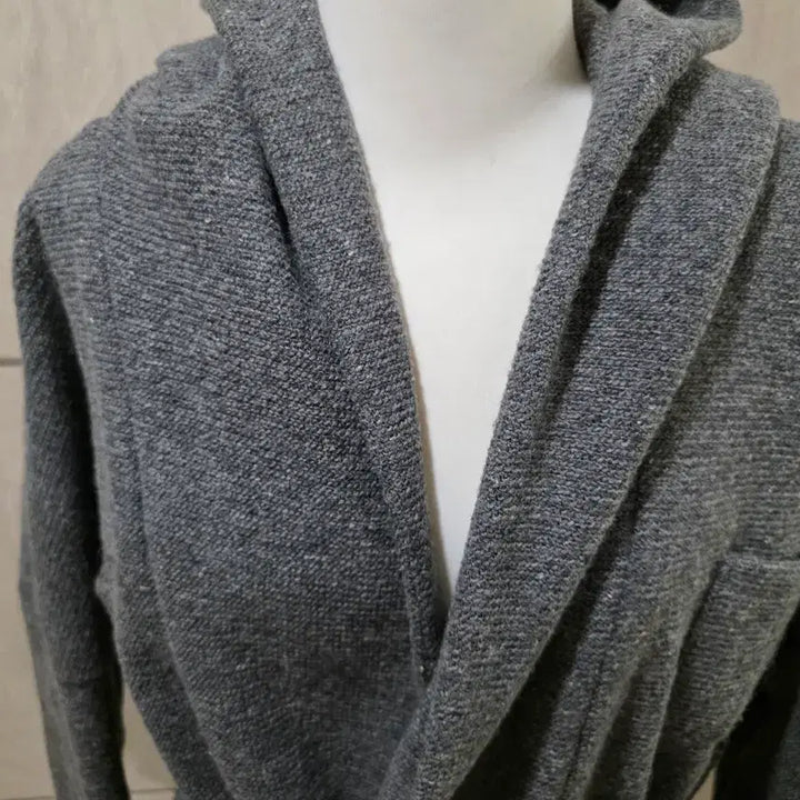 [BUNJANG] Charcoal Waist String Hooded Outerwear (Size 55-77) / 차콜 허리 스트링 후드 아우터 (55~77) 꾸안꾸룩