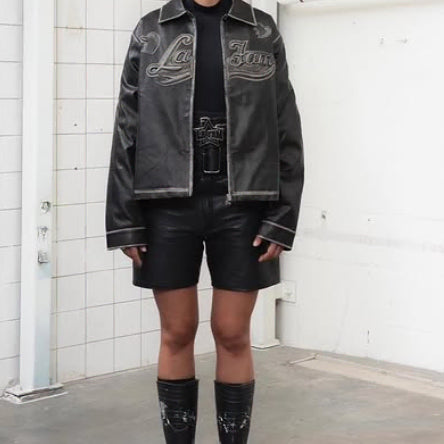 [BUNJANG] Lafam Amsterdam Jaded London Leather Jacket / lafam amsterdam 자켓 S- 제이디드런던 오픈와이와이 베이컨트