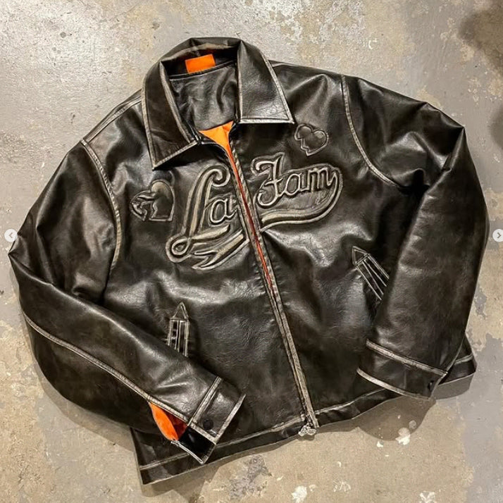 [BUNJANG] Lafam Amsterdam Jaded London Leather Jacket / lafam amsterdam 자켓 S- 제이디드런던 오픈와이와이 베이컨트