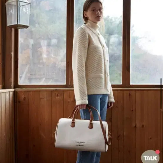 [BUNJANG] Depound Dear Boston Bag / 드파운드 디어백 베이지 트윌 보스턴백