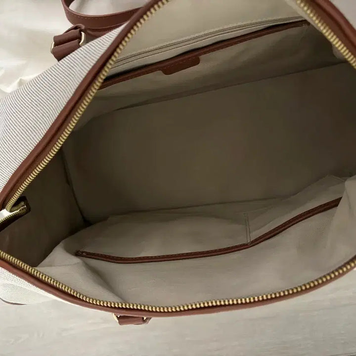 [BUNJANG] Depound Dear Boston Bag / 드파운드 디어백 베이지 트윌 보스턴백