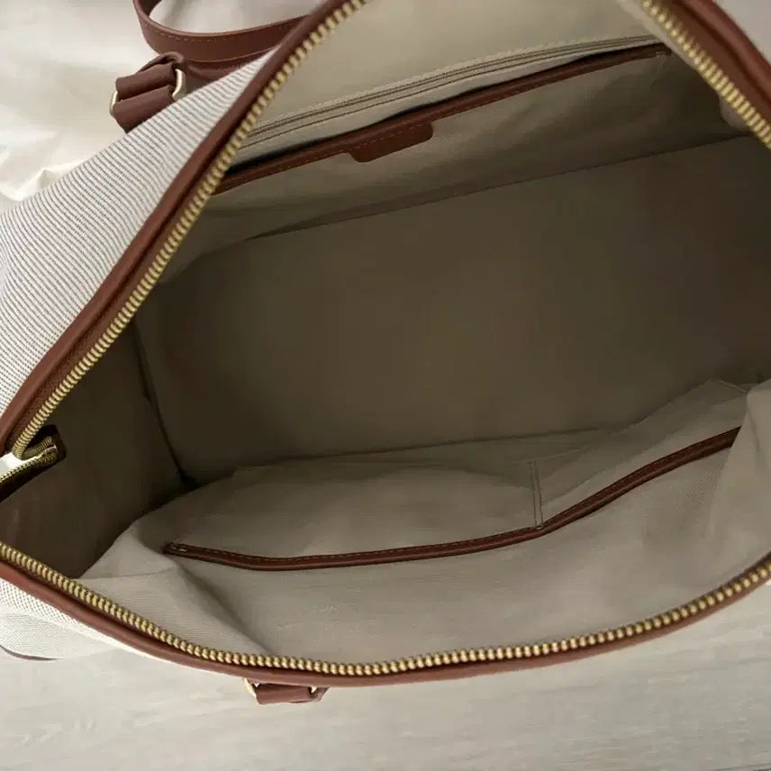 [BUNJANG] Depound Dear Boston Bag / 드파운드 디어백 베이지 트윌 보스턴백