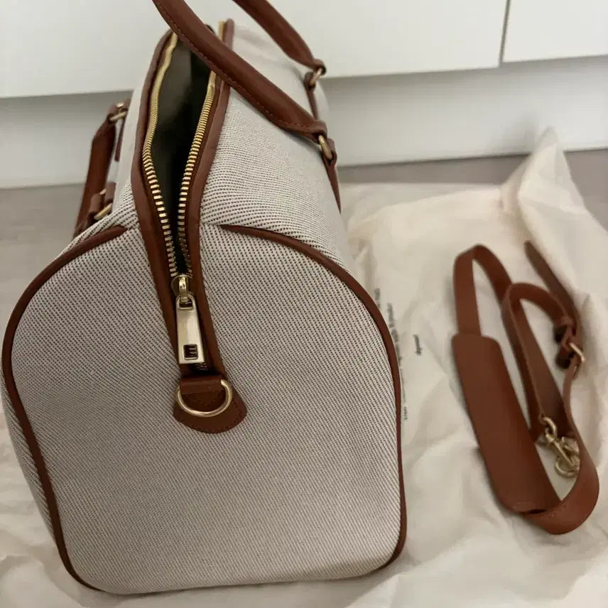 [BUNJANG] Depound Dear Boston Bag / 드파운드 디어백 베이지 트윌 보스턴백