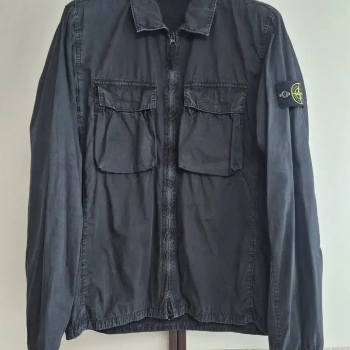 [BUNJANG] Stone Island Old Effect Overshirt Black / [L] 스톤아일랜드 올드이펙트 오버셔츠 블랙
