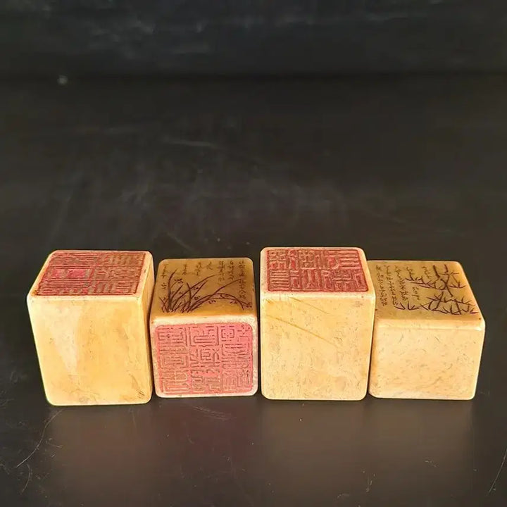 [SOLD OUT] 사군자 천연옥 낙관 높이4cm가로3.2cm(중국도자기)