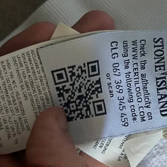 [BUNJANG] Stone Island White Sweatshirt L / 스톤아일랜드 흰색 맨투맨 티셔츠 L