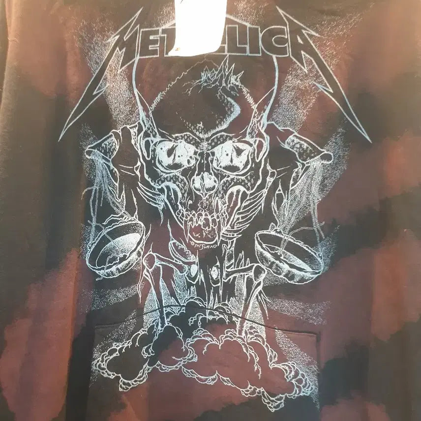 [BUNJANG] Metallica Licensed Skull Print Hoodie / 메탈리카 정품. 라이센스 후드티.