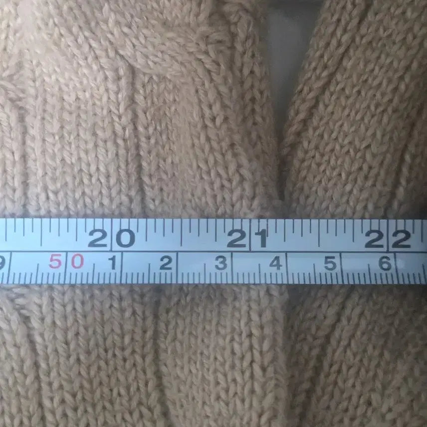 [BUNJANG] Polo Ralph Lauren Cable Knit Beige Sweater / 폴로 랄프로렌 케이블 니트 베이지