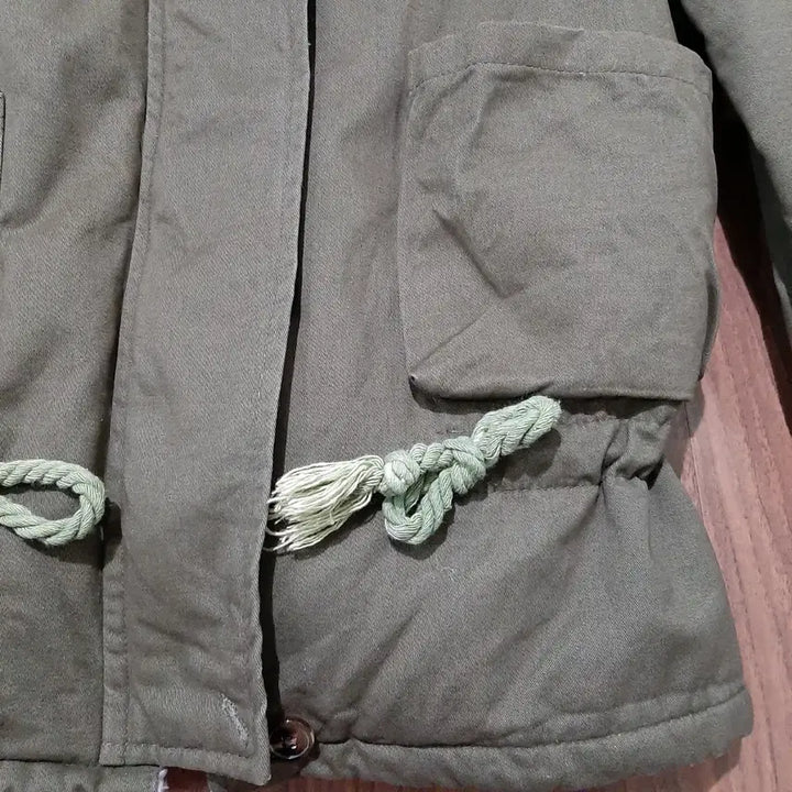 [BUNJANG] Modism Khaki Padded Lined Field Jacket / 모디즘 카키색 뽀글이 안감 야상 점퍼