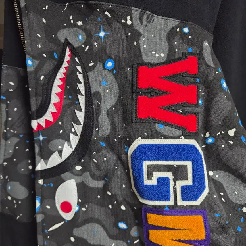 [BUNJANG] BAPE Space Camo Shark Hoodie XL / 베이프 스페이스 카모 샤크후드 xl 새상품 유일매물