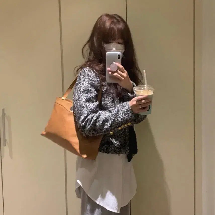 [BUNJANG] Minitmute Caviar Camel Tote Bag / 미닛뮤트 토트 백 - 캐비어 카멜