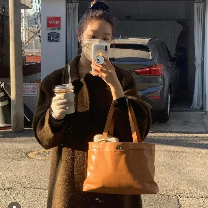 [BUNJANG] Minitmute Caviar Camel Tote Bag / 미닛뮤트 토트 백 - 캐비어 카멜