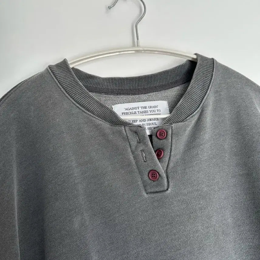 [BUNJANG] Freckle Gray Sweatshirt / 프레클 맨투맨 그레이