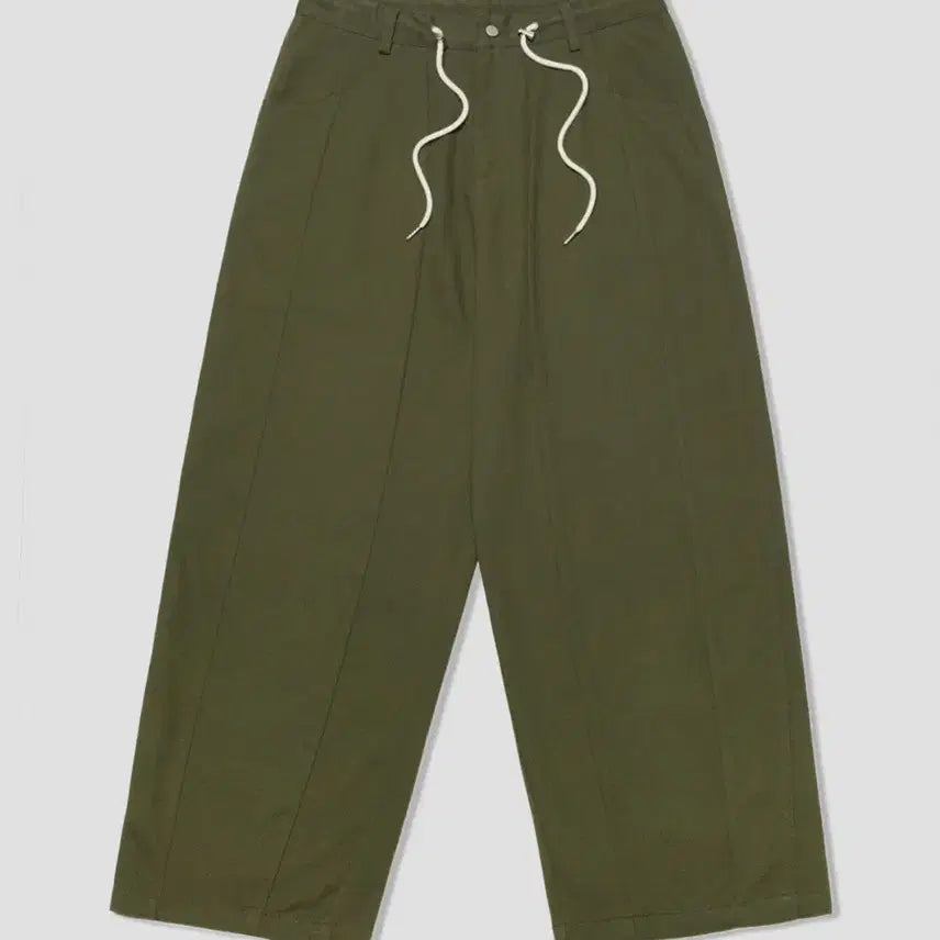 [BUNJANG] Goodlifeworks Wide Slit Balloon Pants Cotton Khaki / 굿라이프웍스 와이드 절개 벌룬팬츠 코튼 카키