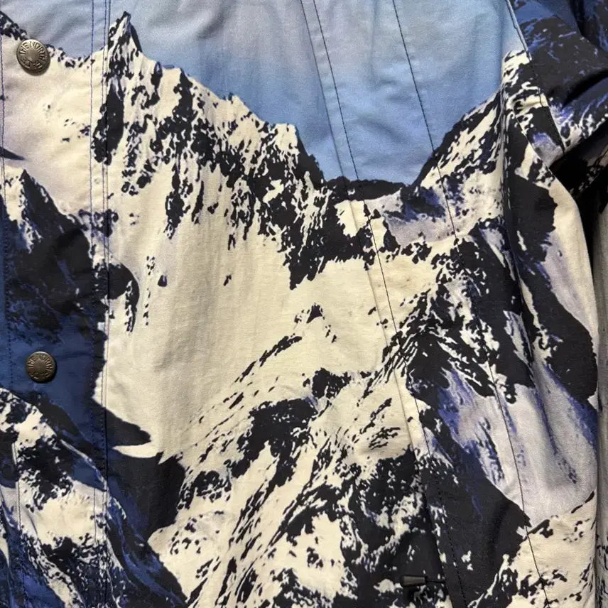 [BUNJANG] Supreme The North Face 17FW Mountain Parka Blue White / [L] 슈프림 x 노스페이스 17FW 마운틴 파카 블루 화이트