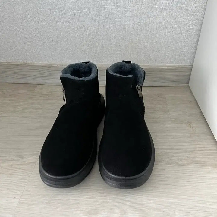 [BUNJANG] Suede Fur Boots (Black, 270) / * 남자 스웨이드 털신(블랙/270)