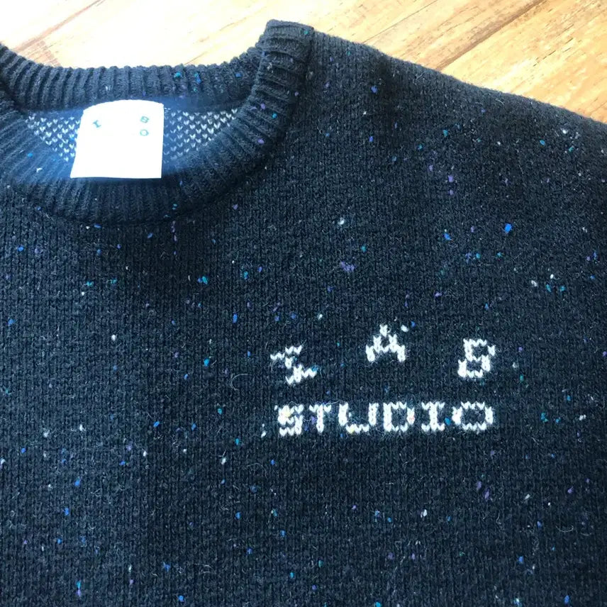 [BUNJANG] IAPP Knit Black Sweater / 아이앱 니트 블랙