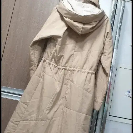 [BUNJANG] Pleats Please Quilted Hooded Long Coat 77 / 플리츠플리즈 누빔 후드 롱코트 77~