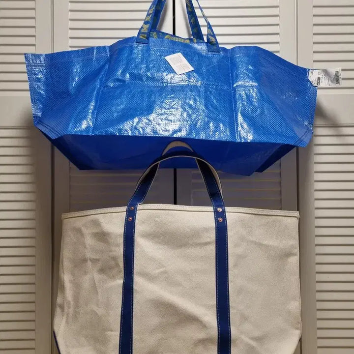 [BUNJANG] Oversized Canvas Tote Bag / 캔버스 토트백 숄더백 오버사이즈