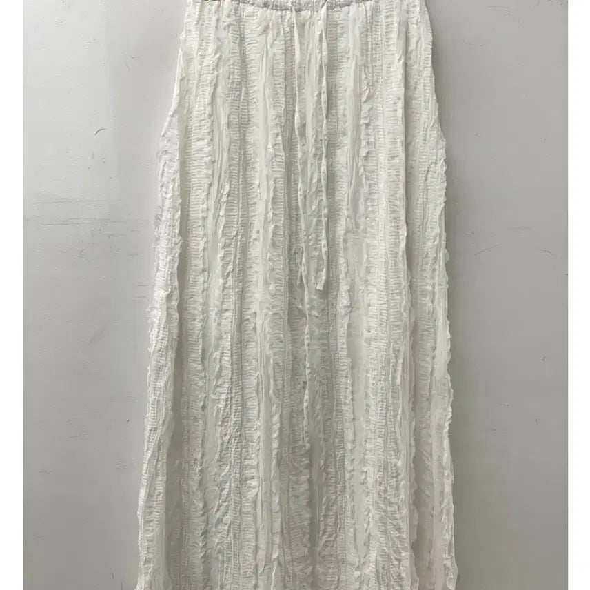 [BUNJANG] Long Lace Skirt / 주름 레이스 롱스커트