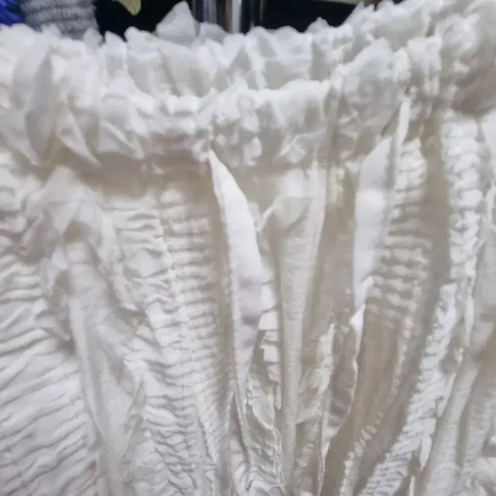 [BUNJANG] Long Lace Skirt / 주름 레이스 롱스커트