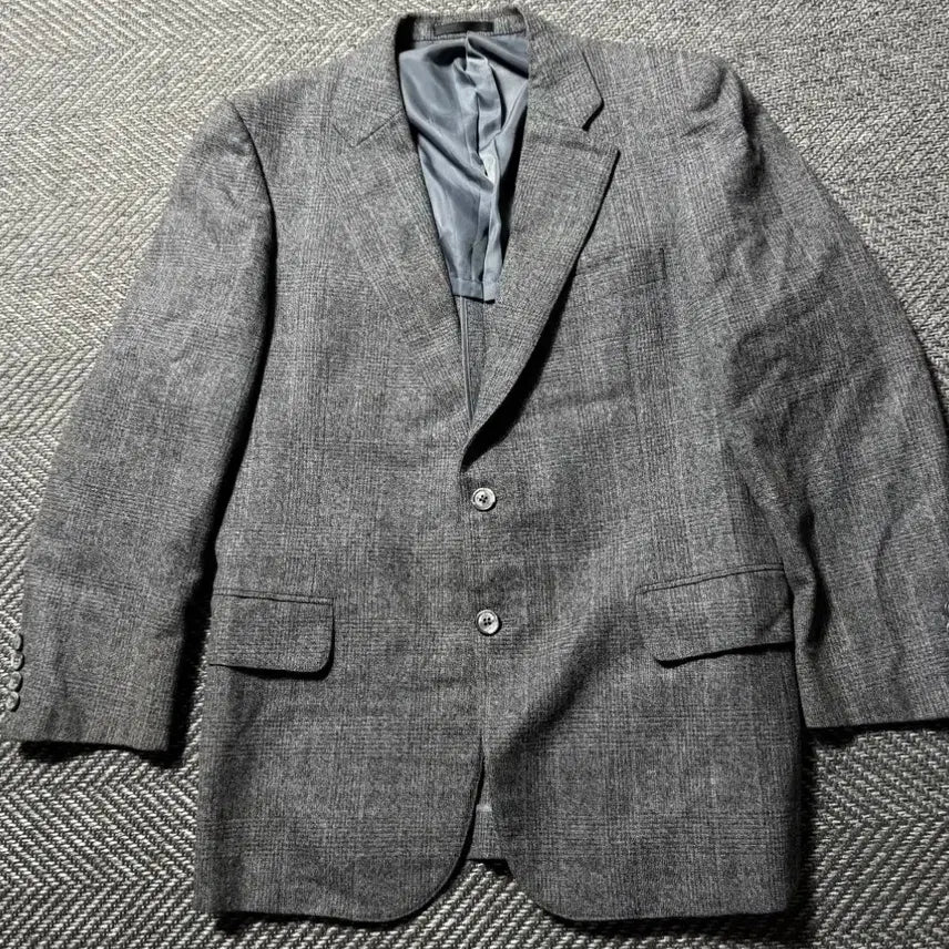 [BUNJANG] BUBBERY Gray Blazer / 버버리 (BUBBERY) 심플 그레이 투 버튼 블레이저