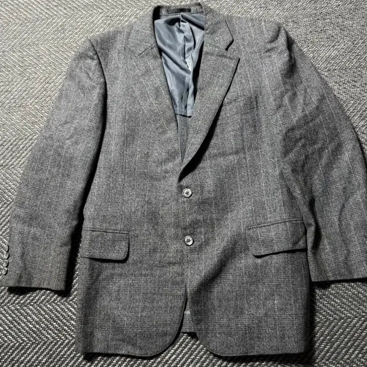 [BUNJANG] BUBBERY Gray Blazer / 버버리 (BUBBERY) 심플 그레이 투 버튼 블레이저