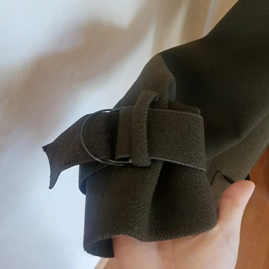 [SOLD OUT] Enc 울 89% 카키색 코트(77까지 가능한 오버핏)