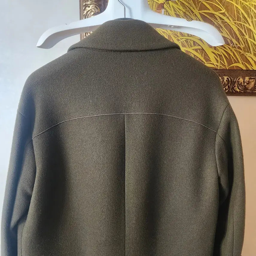 [SOLD OUT] Enc 울 89% 카키색 코트(77까지 가능한 오버핏)