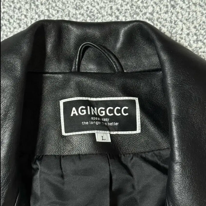 [BUNJANG] Aging CCC Leather Jacket / 에이징씨씨씨 양가죽 자켓