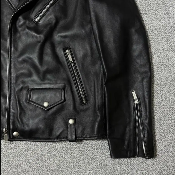[BUNJANG] Aging CCC Leather Jacket / 에이징씨씨씨 양가죽 자켓